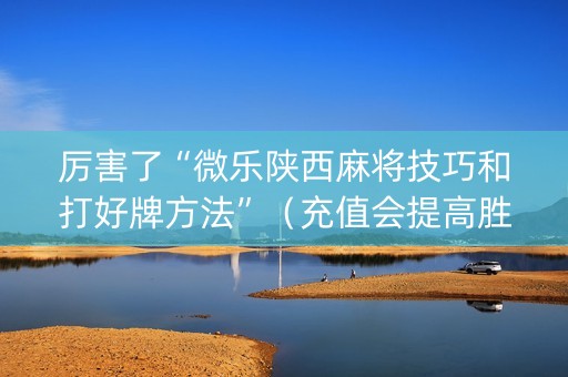 厉害了“微乐陕西麻将技巧和打好牌方法”（充值会提高胜率么)