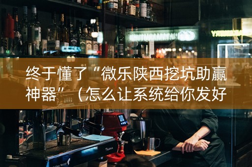 终于懂了“微乐陕西挖坑助赢神器”（怎么让系统给你发好牌)