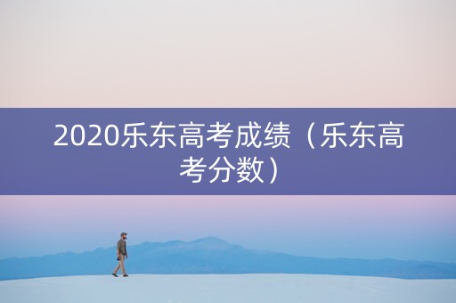 2020乐东高考成绩（乐东高考分数）
