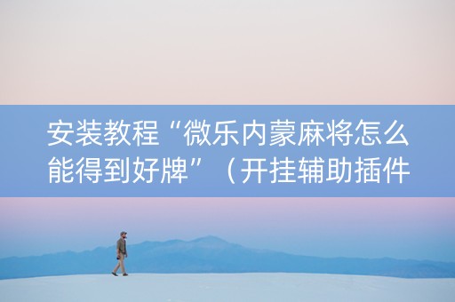 安装教程“微乐内蒙麻将怎么能得到好牌”（开挂辅助插件)