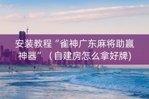 安装教程“雀神广东麻将助赢神器”（自建房怎么拿好牌)