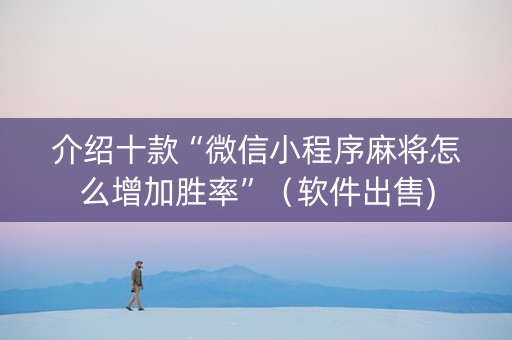 介绍十款“微信小程序麻将怎么增加胜率”（软件出售)