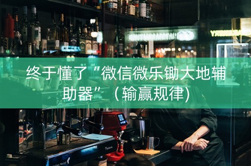 终于懂了“微信微乐锄大地辅助器”（输赢规律)