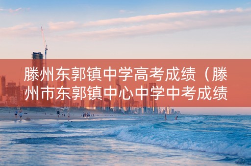 滕州东郭镇中学高考成绩（滕州市东郭镇中心中学中考成绩）
