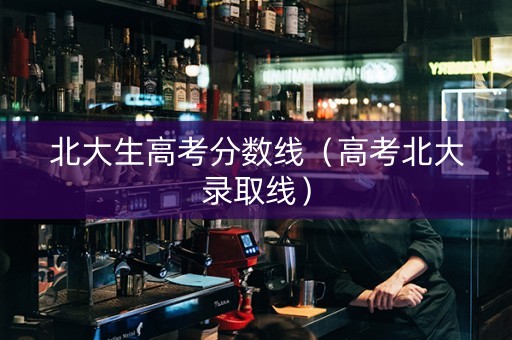 北大生高考分数线（高考北大录取线）