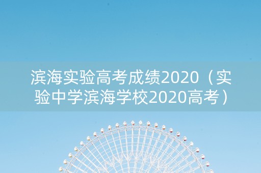 滨海实验高考成绩2020（实验中学滨海学校2020高考）