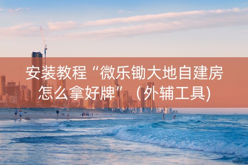 安装教程“微乐锄大地自建房怎么拿好牌”（外辅工具)