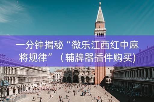 一分钟揭秘“微乐江西红中麻将规律”（辅牌器插件购买)