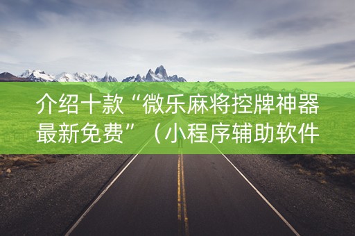 介绍十款“微乐麻将控牌神器最新免费”（小程序辅助软件)