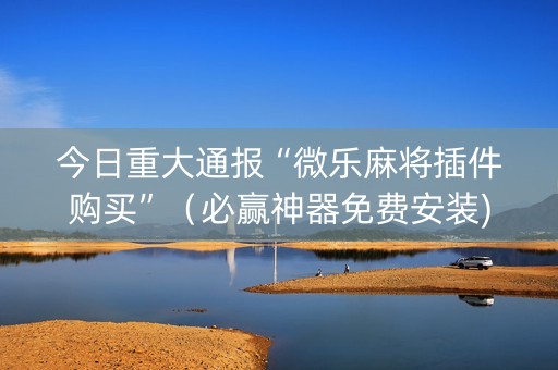 今日重大通报“微乐麻将插件购买”（必赢神器免费安装)