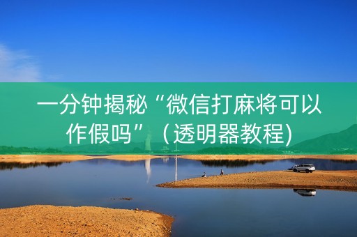 一分钟揭秘“微信打麻将可以作假吗”（透明器教程)