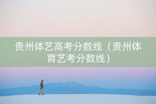贵州体艺高考分数线（贵州体育艺考分数线）
