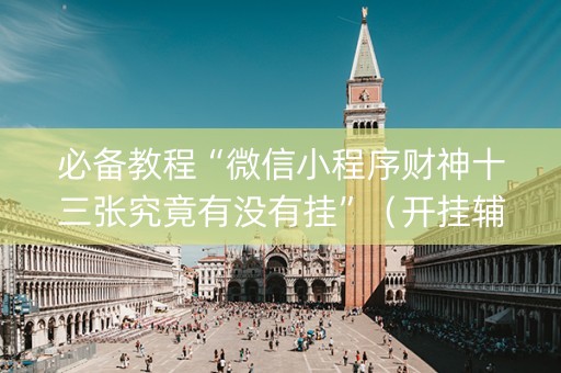 必备教程“微信小程序财神十三张究竟有没有挂”（开挂辅助插件)