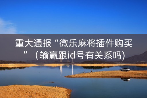重大通报“微乐麻将插件购买”（输赢跟id号有关系吗)