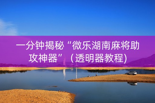 一分钟揭秘“微乐湖南麻将助攻神器”（透明器教程)