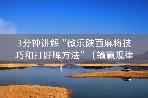 3分钟讲解“微乐陕西麻将技巧和打好牌方法”（输赢规律)