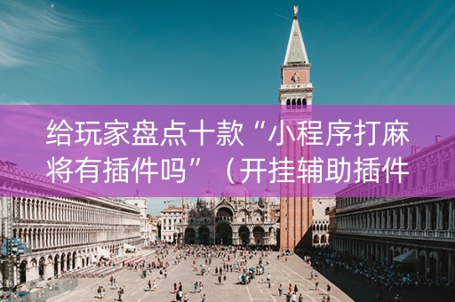 给玩家盘点十款“小程序打麻将有插件吗”（开挂辅助插件)