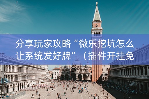 分享玩家攻略“微乐挖坑怎么让系统发好牌”（插件开挂免费AI)