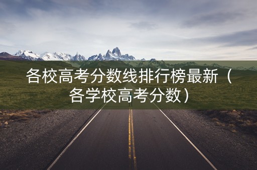 各校高考分数线排行榜最新（各学校高考分数）