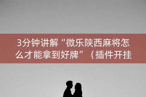 3分钟讲解“微乐陕西麻将怎么才能拿到好牌”（插件开挂免费AI)