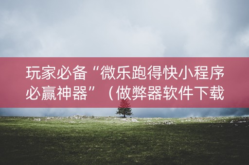玩家必备“微乐跑得快小程序必赢神器”（做弊器软件下载)