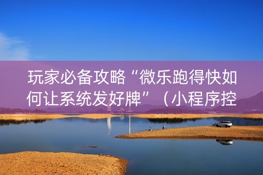 玩家必备攻略“微乐跑得快如何让系统发好牌”（小程序控牌器)