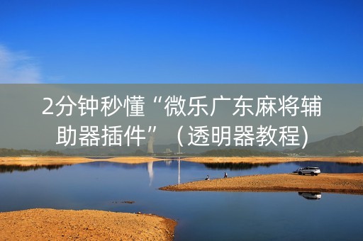 2分钟秒懂“微乐广东麻将辅助器插件”（透明器教程)