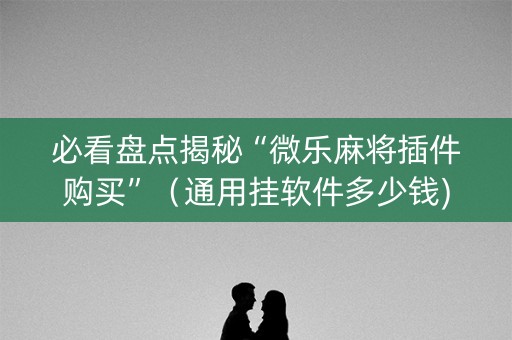 必看盘点揭秘“微乐麻将插件购买”（通用挂软件多少钱)