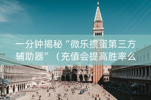 一分钟揭秘“微乐掼蛋第三方辅助器”（充值会提高胜率么)