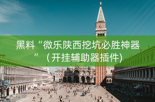 黑料“微乐陕西挖坑必胜神器”（开挂辅助器插件)