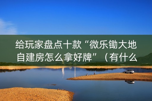 给玩家盘点十款“微乐锄大地自建房怎么拿好牌”（有什么诀窍)
