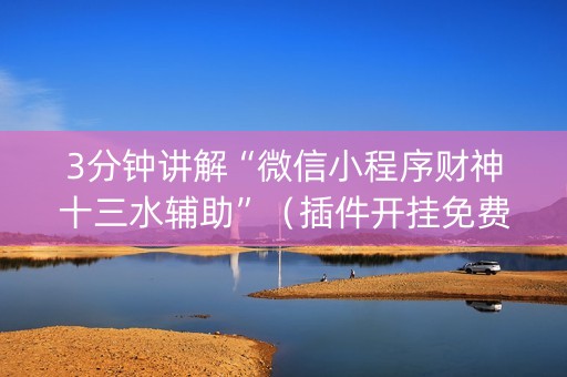 3分钟讲解“微信小程序财神十三水辅助”（插件开挂免费AI)