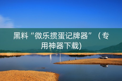 黑料“微乐掼蛋记牌器”（专用神器下载)