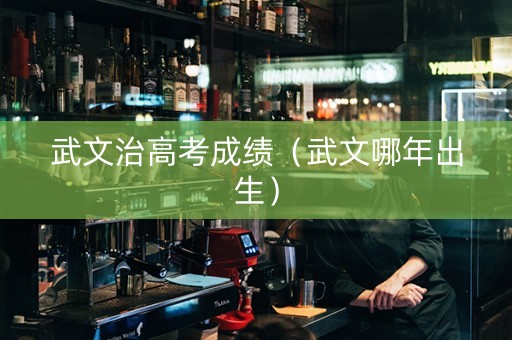 武文治高考成绩（武文哪年出生）