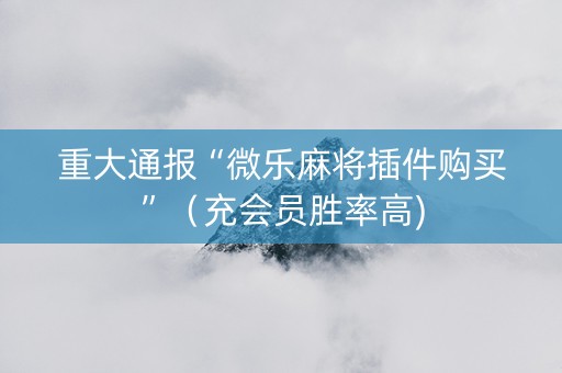 重大通报“微乐麻将插件购买”（充会员胜率高)