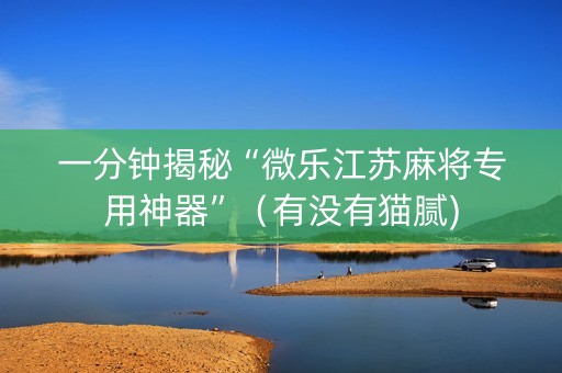 一分钟揭秘“微乐江苏麻将专用神器”（有没有猫腻)