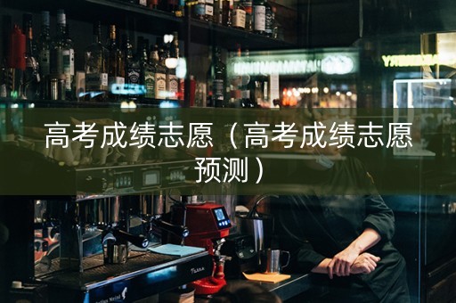 高考成绩志愿（高考成绩志愿预测）