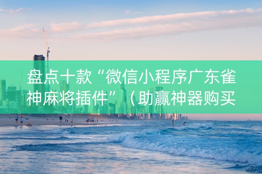 盘点十款“微信小程序广东雀神麻将插件”（助赢神器购买)