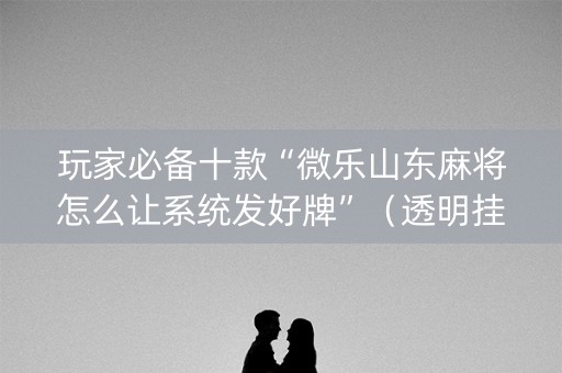 玩家必备十款“微乐山东麻将怎么让系统发好牌”（透明挂辅助器)