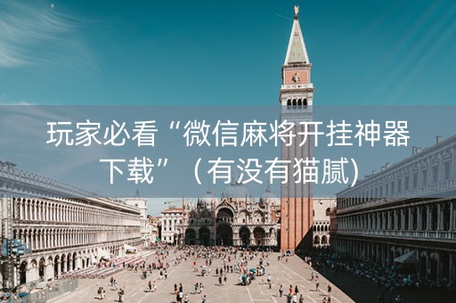 玩家必看“微信麻将开挂神器下载”（有没有猫腻)