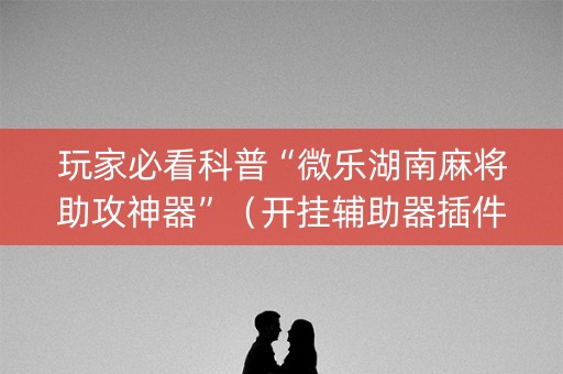 玩家必看科普“微乐湖南麻将助攻神器”（开挂辅助器插件)