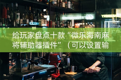 给玩家盘点十款“微乐海南麻将辅助器插件”（可以设置输赢吗)