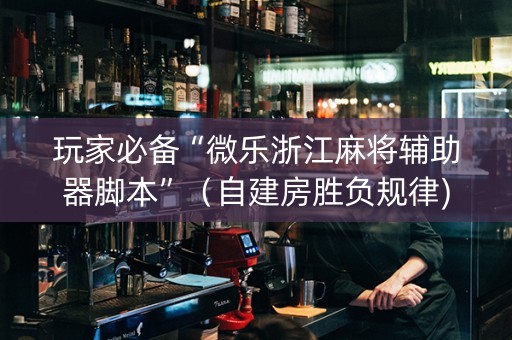 玩家必备“微乐浙江麻将辅助器脚本”（自建房胜负规律)