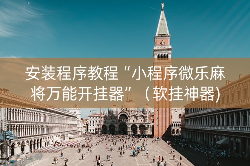 安装程序教程“小程序微乐麻将万能开挂器”（软挂神器)