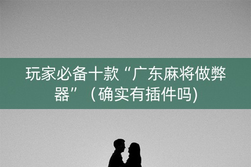 玩家必备十款“广东麻将做弊器”（确实有插件吗)