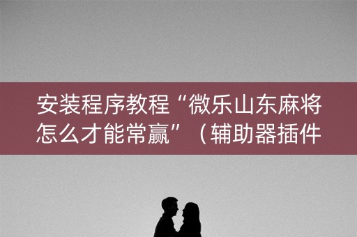 安装程序教程“微乐山东麻将怎么才能常赢”（辅助器插件)