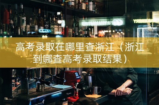 高考录取在哪里查浙江（浙江到哪查高考录取结果）
