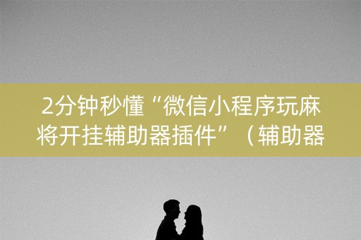 2分钟秒懂“微信小程序玩麻将开挂辅助器插件”（辅助器通用版)