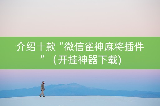 介绍十款“微信雀神麻将插件”（开挂神器下载)