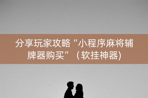 分享玩家攻略“小程序麻将辅牌器购买”（软挂神器)